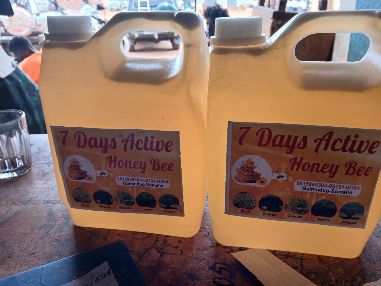 Two bottles of All Days Honey